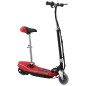  Trottinette pour enfants avec selle et LED 120 W rouge