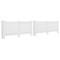 Cache radiateurs 2 pcs Blanc 172x19x81,5 cm MDF