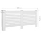 Cache radiateurs 2 pcs Blanc 172x19x81,5 cm MDF