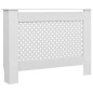 Cache radiateur Blanc 112x19x81,5 cm MDF