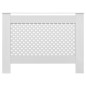 Cache radiateur Blanc 112x19x81,5 cm MDF