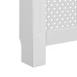 Cache radiateur Blanc 112x19x81,5 cm MDF