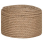 Corde de jute 25 m de long 14 mm d épaisseur