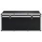 Boîtes de rangement 3 pcs Noir Aluminium