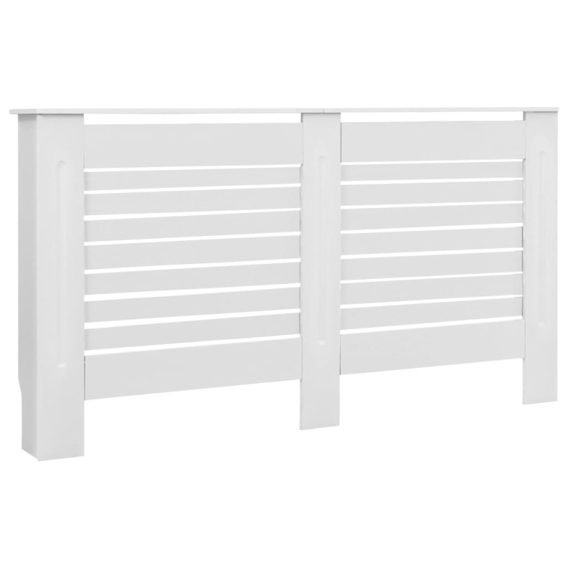 Cache radiateur Blanc 152x19x81,5 cm MDF