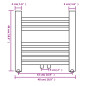 Radiateur sèche serviettes vertical de salle de bain 480x480 mm