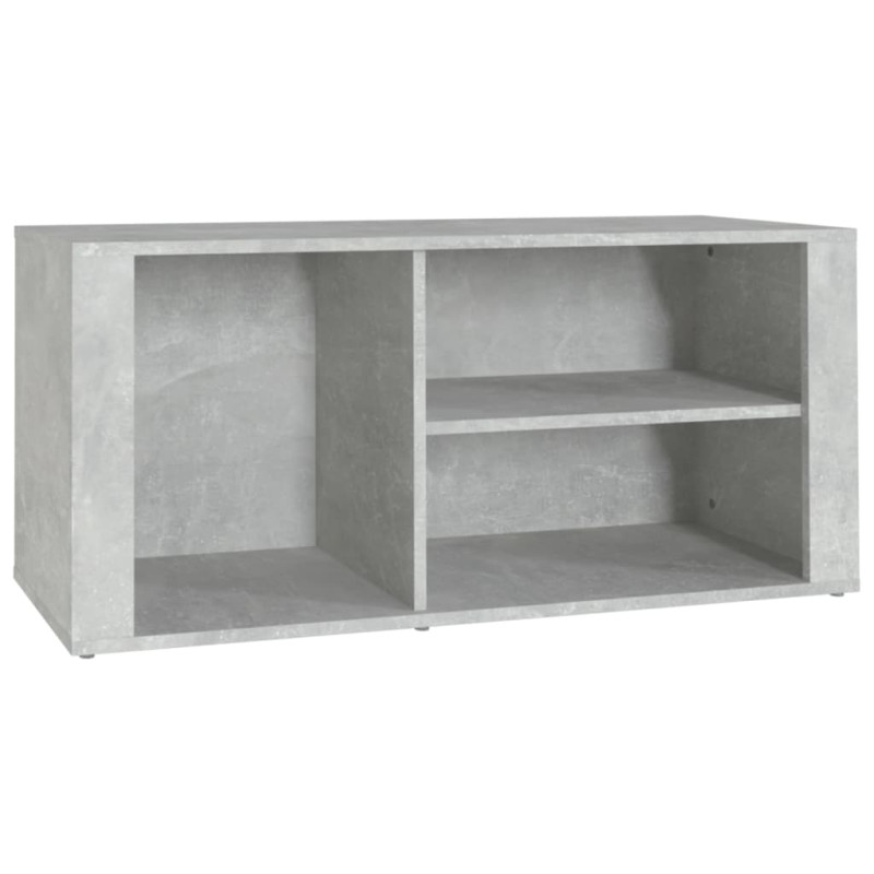 Armoire à chaussures Gris béton 100x35x45 cm Bois d ingénierie