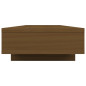 Support de moniteur Marron miel 100x27x14 cm Bois de pin solide