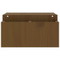 Support de moniteur Marron miel 70x27,5x15cm Bois de pin solide