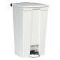 Rubbermaid Poubelle à pédale classique 87 L Blanc