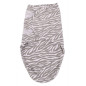 Bo Jungle Couverture emmaillotée Gris et blanc Tigre S