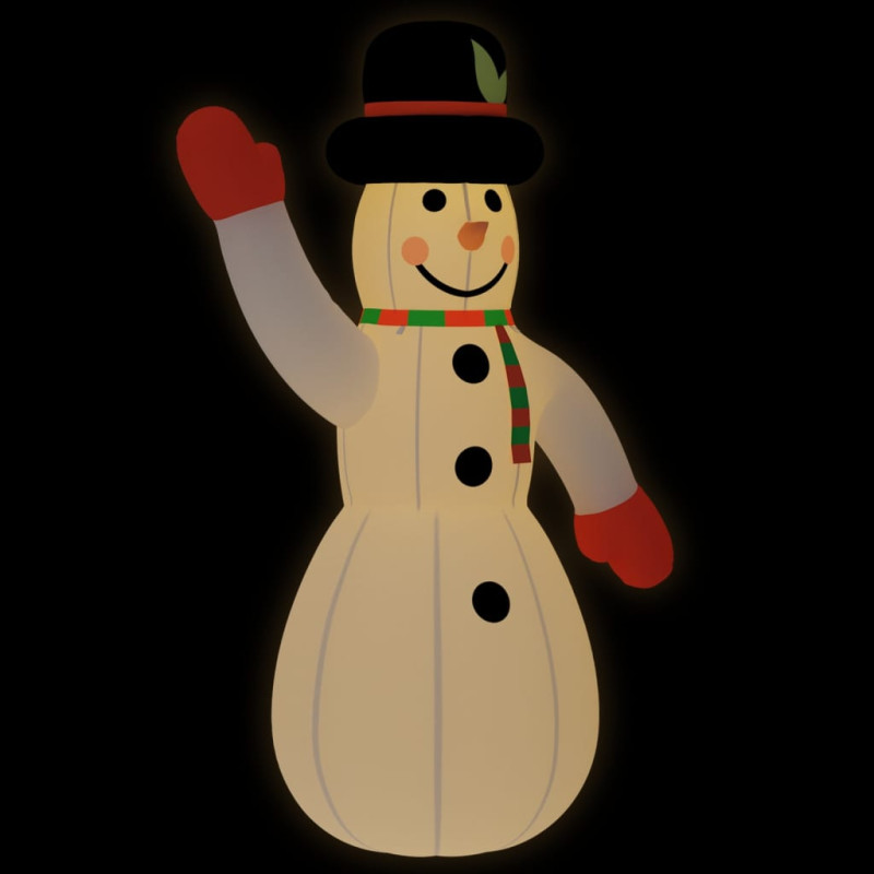 Bonhomme de neige gonflable avec LED 455 cm