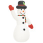 Bonhomme de neige gonflable avec LED 455 cm