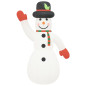 Bonhomme de neige gonflable avec LED 455 cm