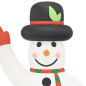 Bonhomme de neige gonflable avec LED 455 cm