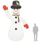 Bonhomme de neige gonflable avec LED 455 cm