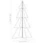 Arbre de Noël cône 360 LED d intérieur d extérieur 143x250 cm