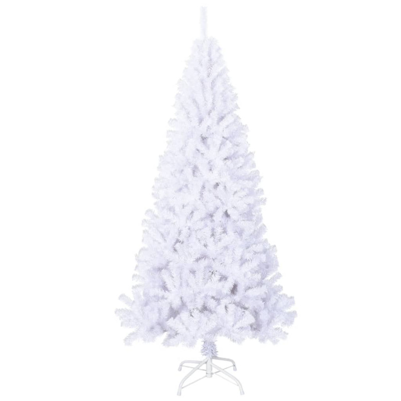 Arbre de Noël artificiel avec branches épaisses blanc 240cm PVC