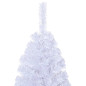 Arbre de Noël artificiel avec branches épaisses blanc 240cm PVC