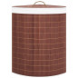 Panier à linge d angle Bambou Marron 60 L