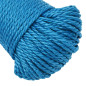 Corde de travail Bleu 6 mm 50 m Polypropylène