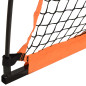 Filet de baseball portable orange et noir 183x182x183 cm