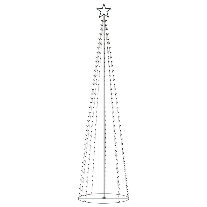 Arbre de Noël cône 400 LED blanc chaud décoration 100x360 cm