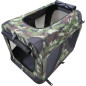 Caisse de transport - M PETS - COMFORT CRATE L - Camouflage - Pliable - Cadre métallique - Grilles d'aération