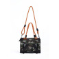 Sac de transport - M PETS - REMIX 2 en 1 Camouflage & Orange - 41 x 28 x 28 cm - Pliable - Léger - Ceinture baudrier