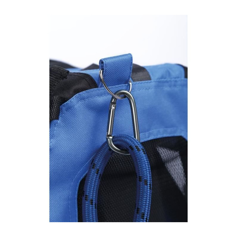 Sac de transport - M PETS - REMIX 2 en 1 Bleu - 41 x 28 x 28 cm - Pliable - Léger - Ceinture baudrier