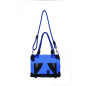 Sac de transport - M PETS - REMIX 2 en 1 Bleu - 41 x 28 x 28 cm - Pliable - Léger - Ceinture baudrier