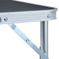 Table pliable de camping Gris Aluminium 60x45 cm