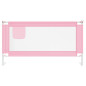 Barrière de sécurité de lit d enfant Rose 160x25 cm Tissu