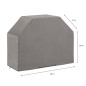 Madison Housse de barbecue d extérieur 148 x 61 x 110 cm Gris