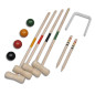 Ensemble de croquet en bois pour 4 joueurs 