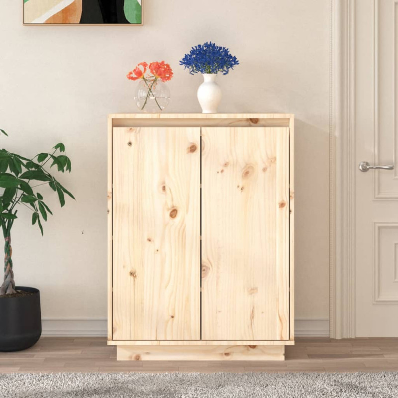 Armoire à chaussures 60x35x80 cm Bois de pin massif