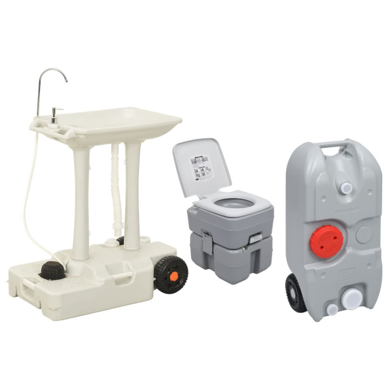 Ensemble de toilette support de lavage des mains réservoir eau