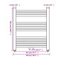 Radiateur sèche serviettes vertical de salle de bain 500x764 mm