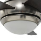 Ventilateur de plafond orné avec lampe 128 cm Marron