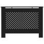 Cache radiateur noir 112x19x81,5 cm MDF