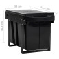 Poubelle amovible de cuisine Fermeture en douceur 48 L