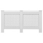 Cache radiateurs 2 pcs Blanc 152x19x81,5 cm MDF