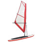 Ensemble de planche SUP gonflable avec voile Rouge et blanc