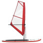 Ensemble de planche SUP gonflable avec voile Rouge et blanc