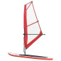 Ensemble de planche SUP gonflable avec voile Rouge et blanc