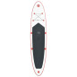 Ensemble de planche SUP gonflable avec voile Rouge et blanc