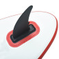 Ensemble de planche SUP gonflable avec voile Rouge et blanc