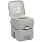 Toilette portable de camping Gris 20+10 L