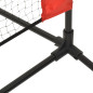 Filet de tennis Noir et rouge 600x100x87 cm Polyester