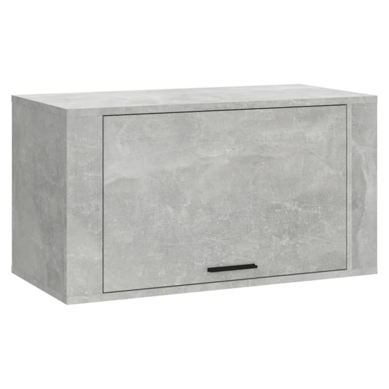 Armoire à chaussures murale Gris béton 70x35x38 cm